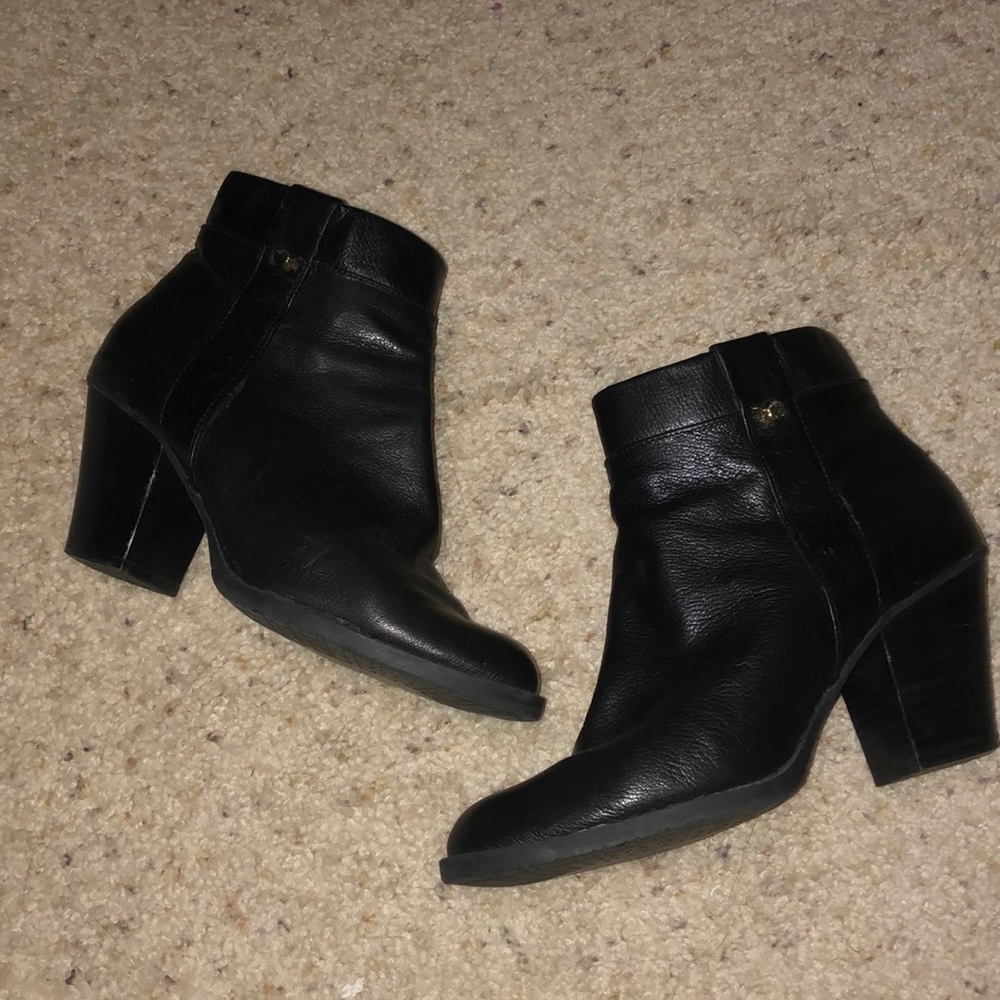 All leather booties